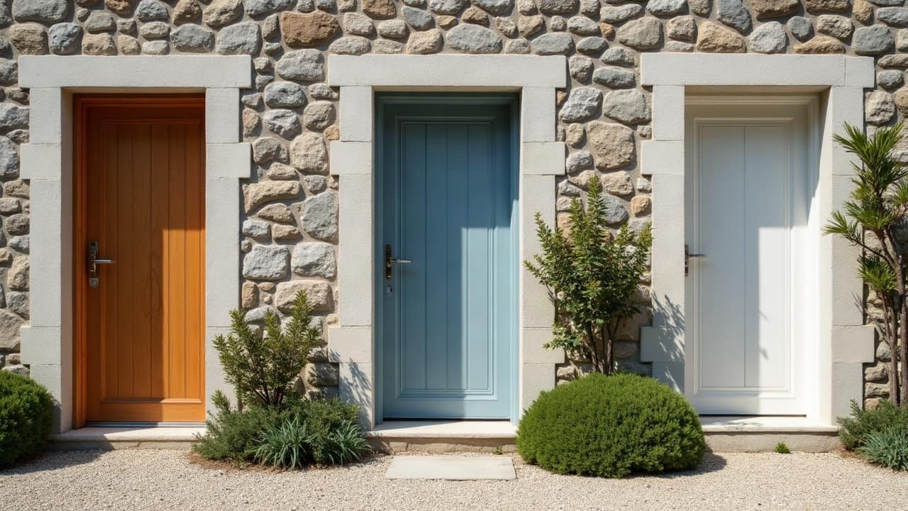 Porte d'entrée bois, alu ou PVC : quelles différences réelles